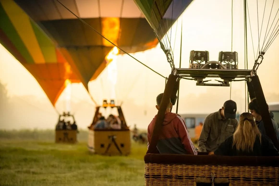 Hunter Valley Ballooning setting