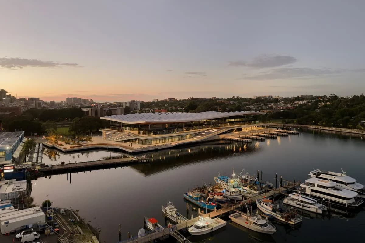 Sydney Fish Market setting