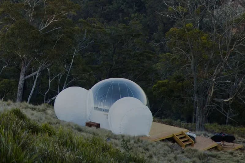 Bubbletent Australia setting