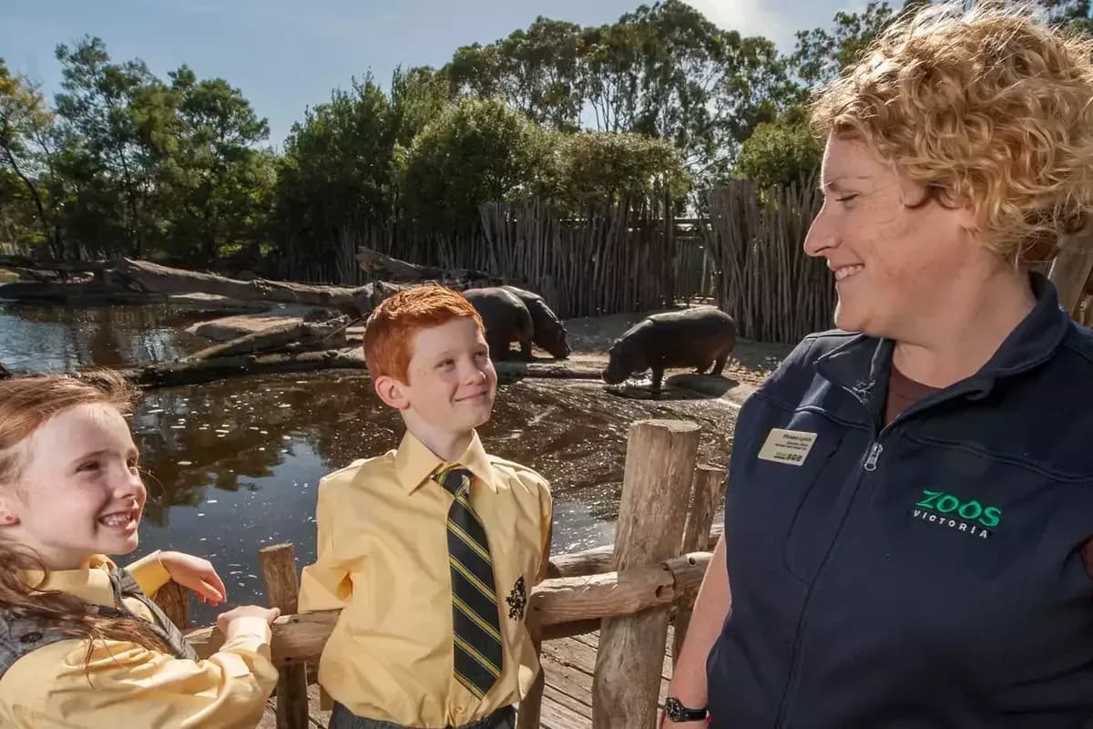Werribee Open Range Zoo setting