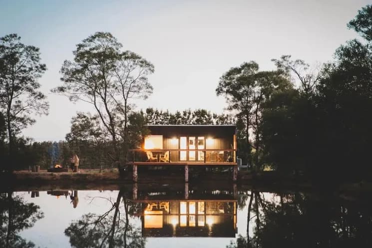 Hideout Cabins setting