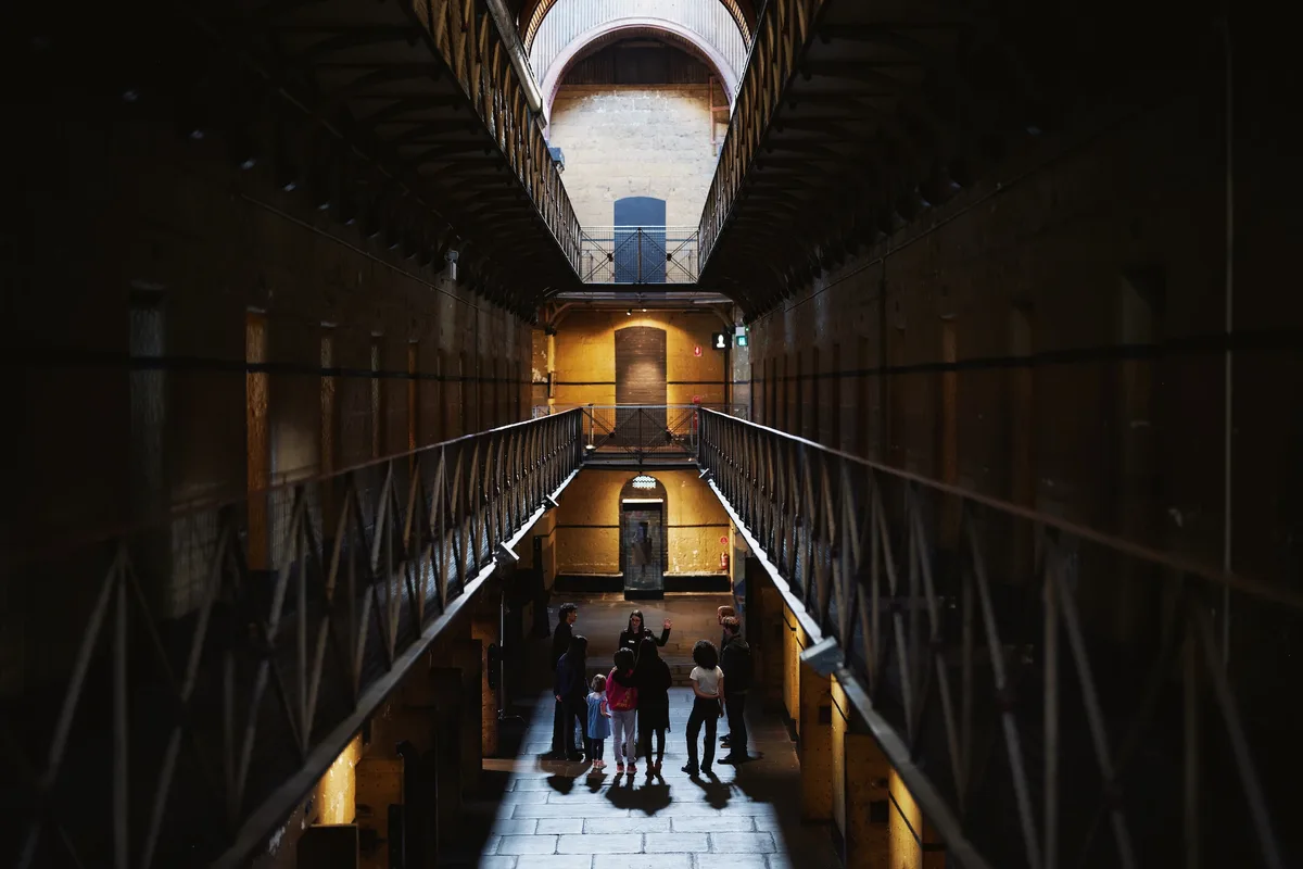 Old Melbourne Gaol setting