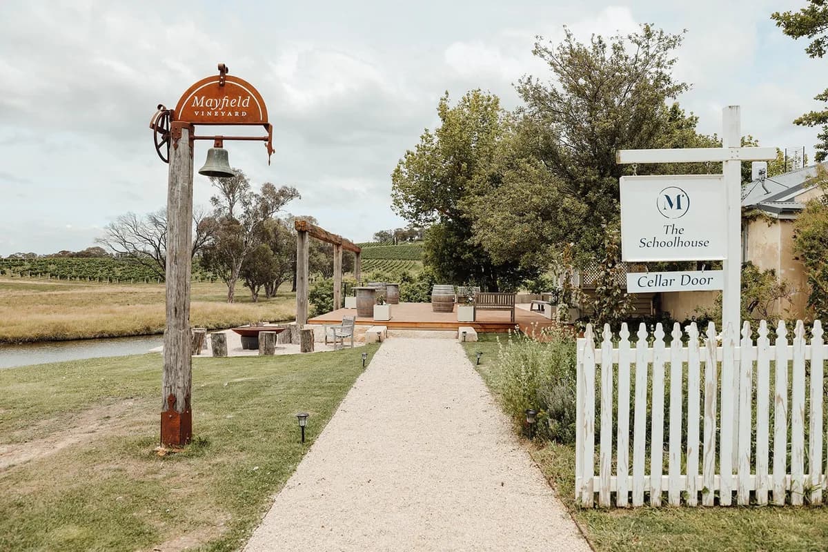 Mayfield Vineyard — School House Cellar Door setting